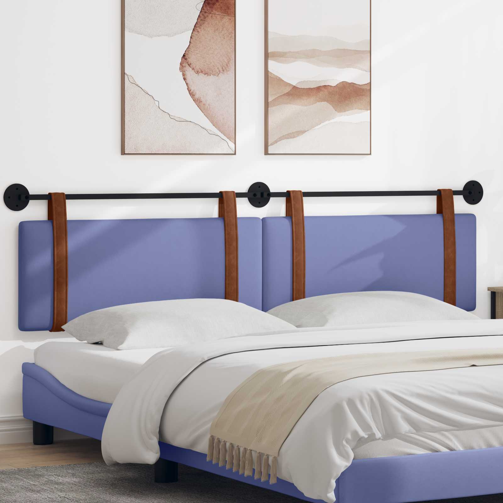 Testata appesa Blu jeans 200 x 40 cm Legno multistrato 42031554