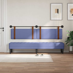 Testata appesa Blu jeans 200 x 40 cm Legno multistrato 42031554