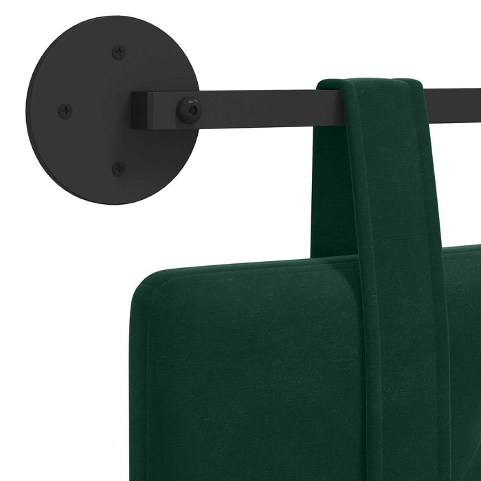 Testata appesa Verde Scuro 90 x 55 x 5 cm Velluto 42031557