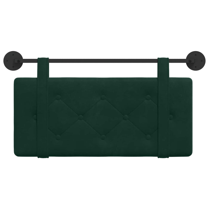 Testata appesa Verde Scuro 90 x 55 x 5 cm Velluto 42031557