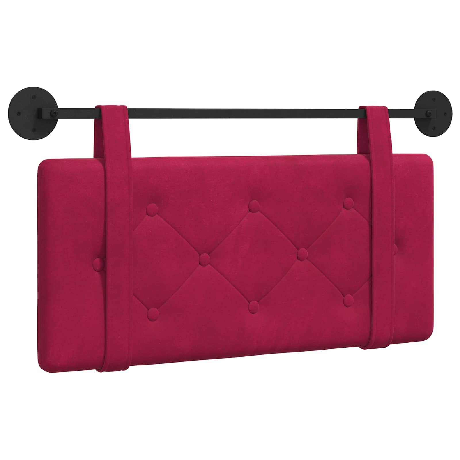 Testata appesa Rosso Vino 90 x 55 x 5 cm Velluto 42031560