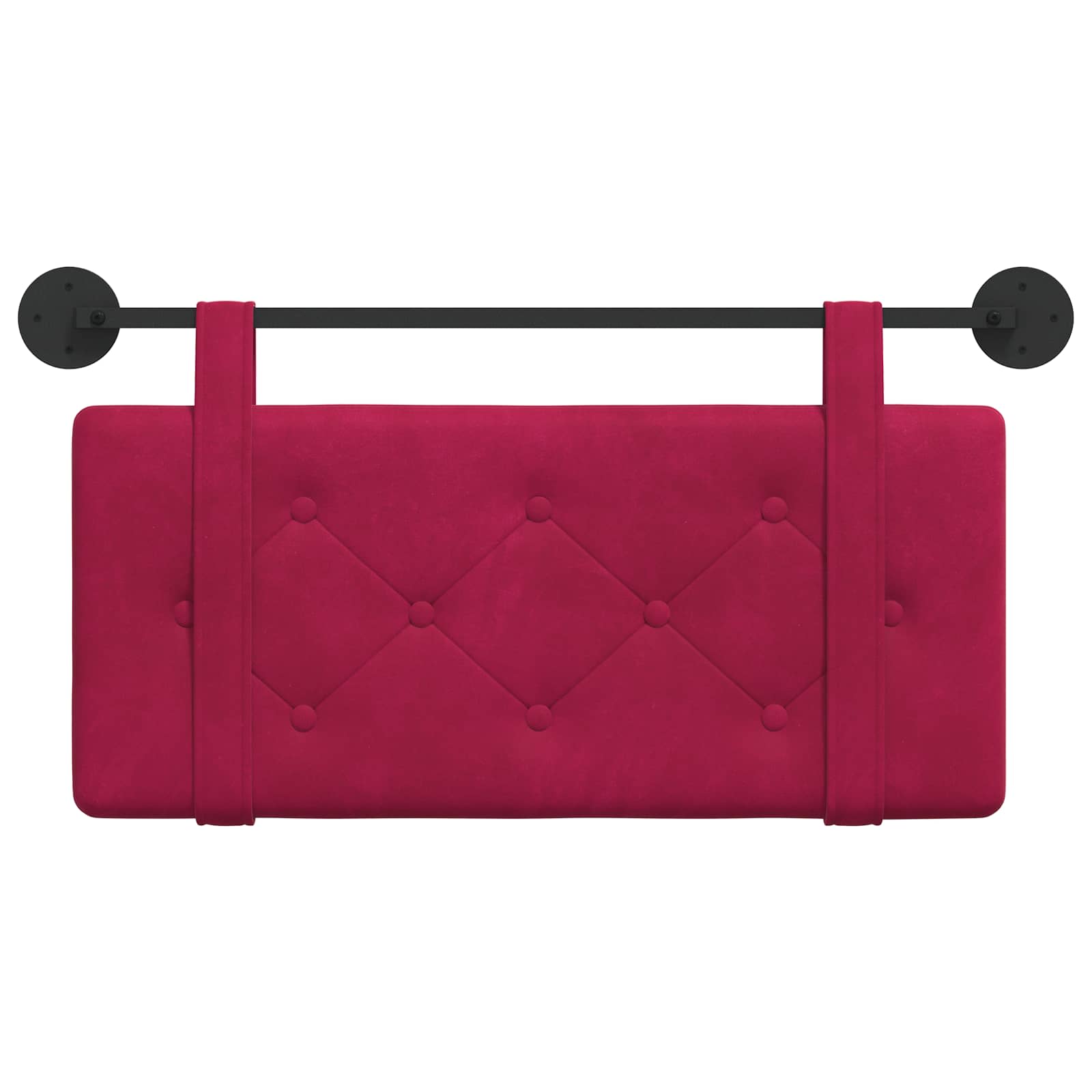 Testata appesa Rosso Vino 90 x 55 x 5 cm Velluto 42031560