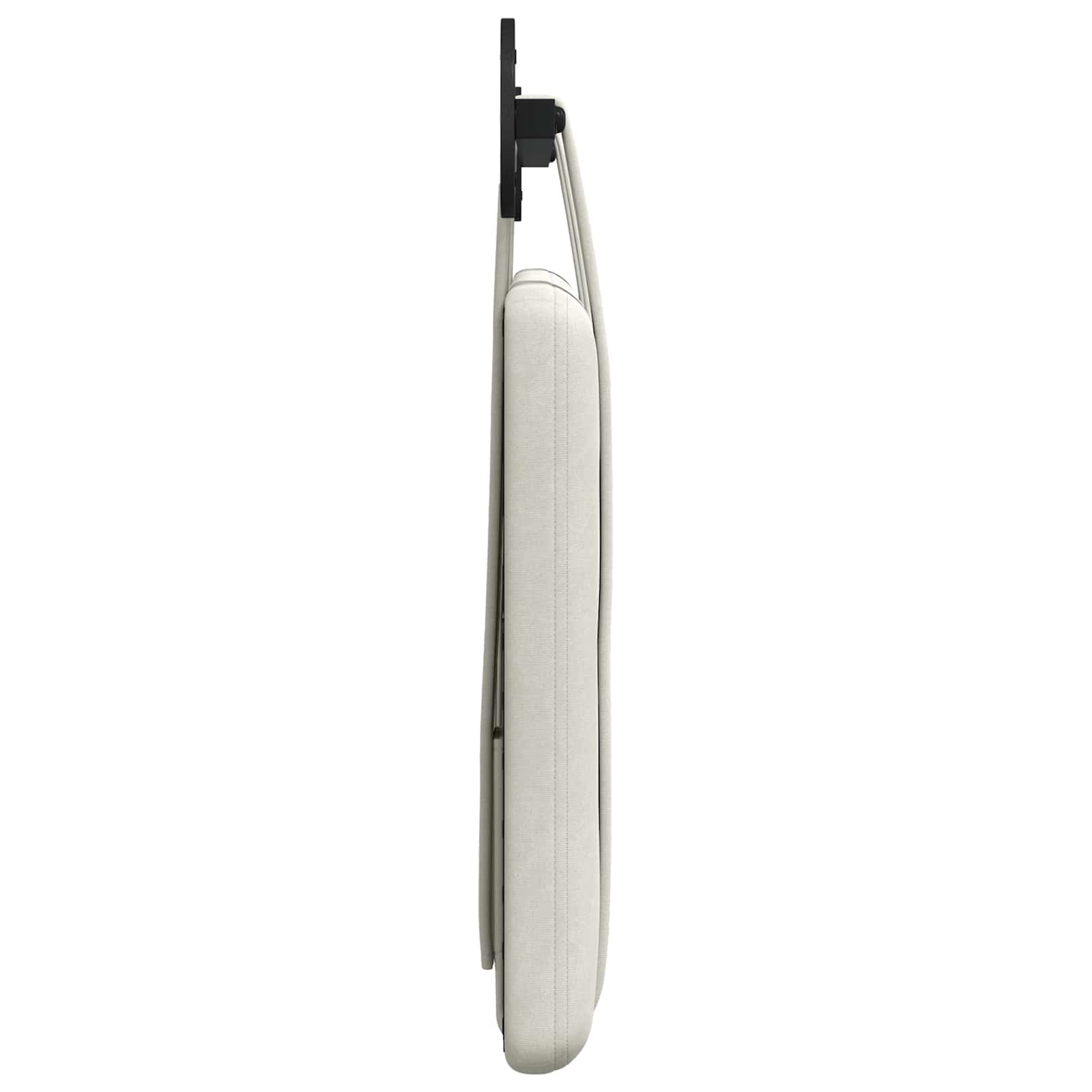 Testata appesa Montaggio a parete Crema 90 x 55 x 5 cm Velluto 42031564