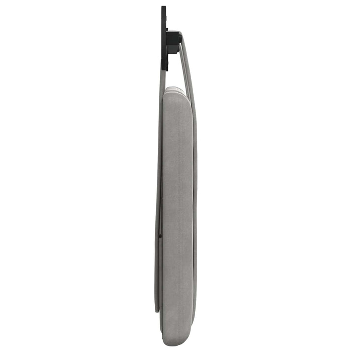 Testata appesa Grigio chiaro 100 x 55 x 5 cm Velluto 42031582