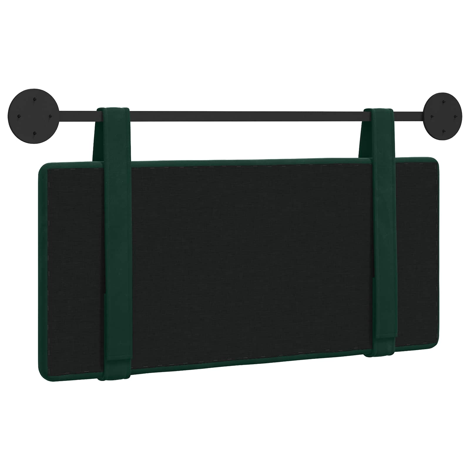 Testata appesa Verde Scuro 100 x 55 x 5 cm Velluto 42031584