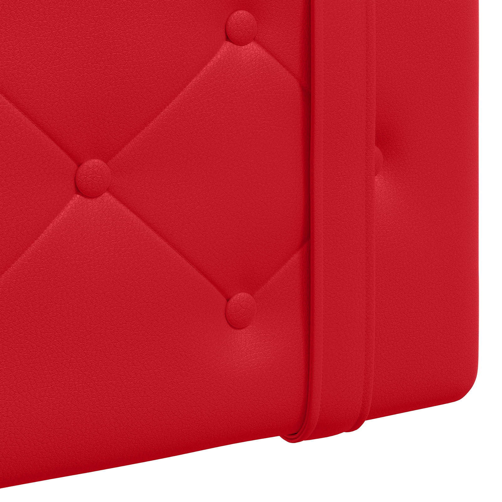 Testiera Montata a Muro Rosso 90 x 5 x 40 cm Compensato 42031601