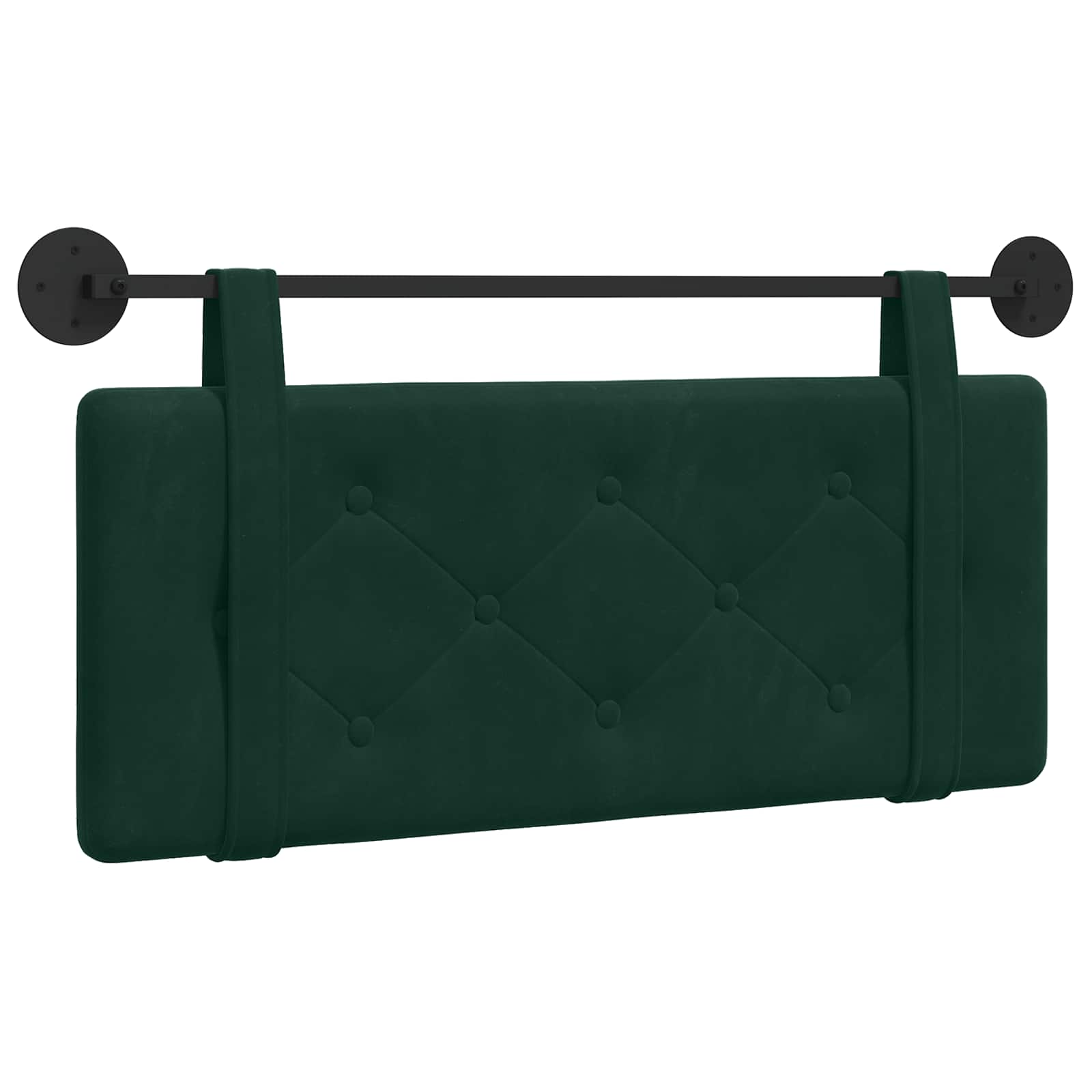 Testata appesa Verde Scuro 110 x 55 x 5 cm Velluto 42031611