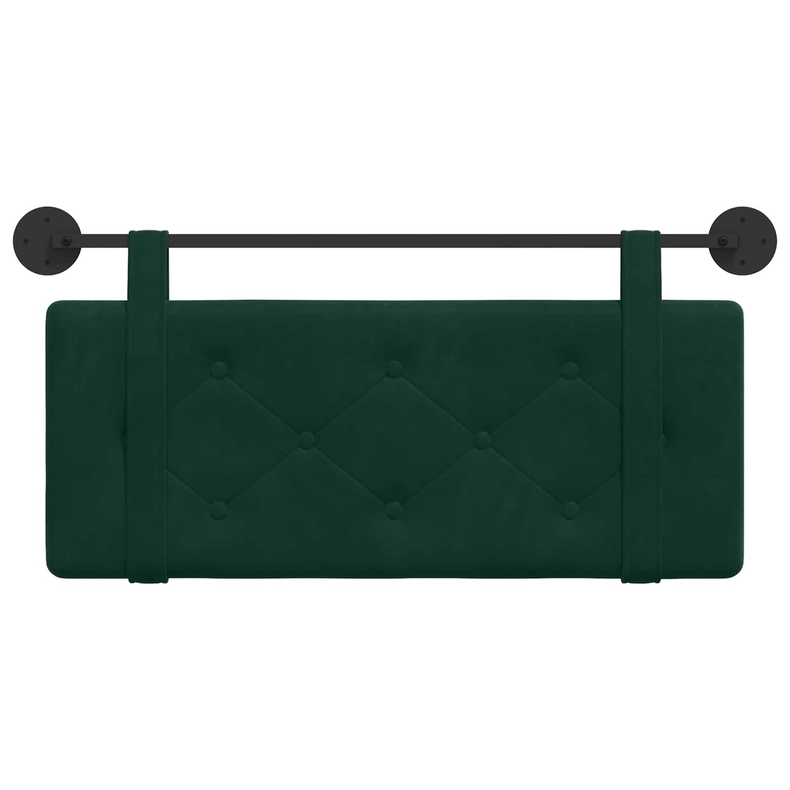 Testata appesa Verde Scuro 110 x 55 x 5 cm Velluto 42031611
