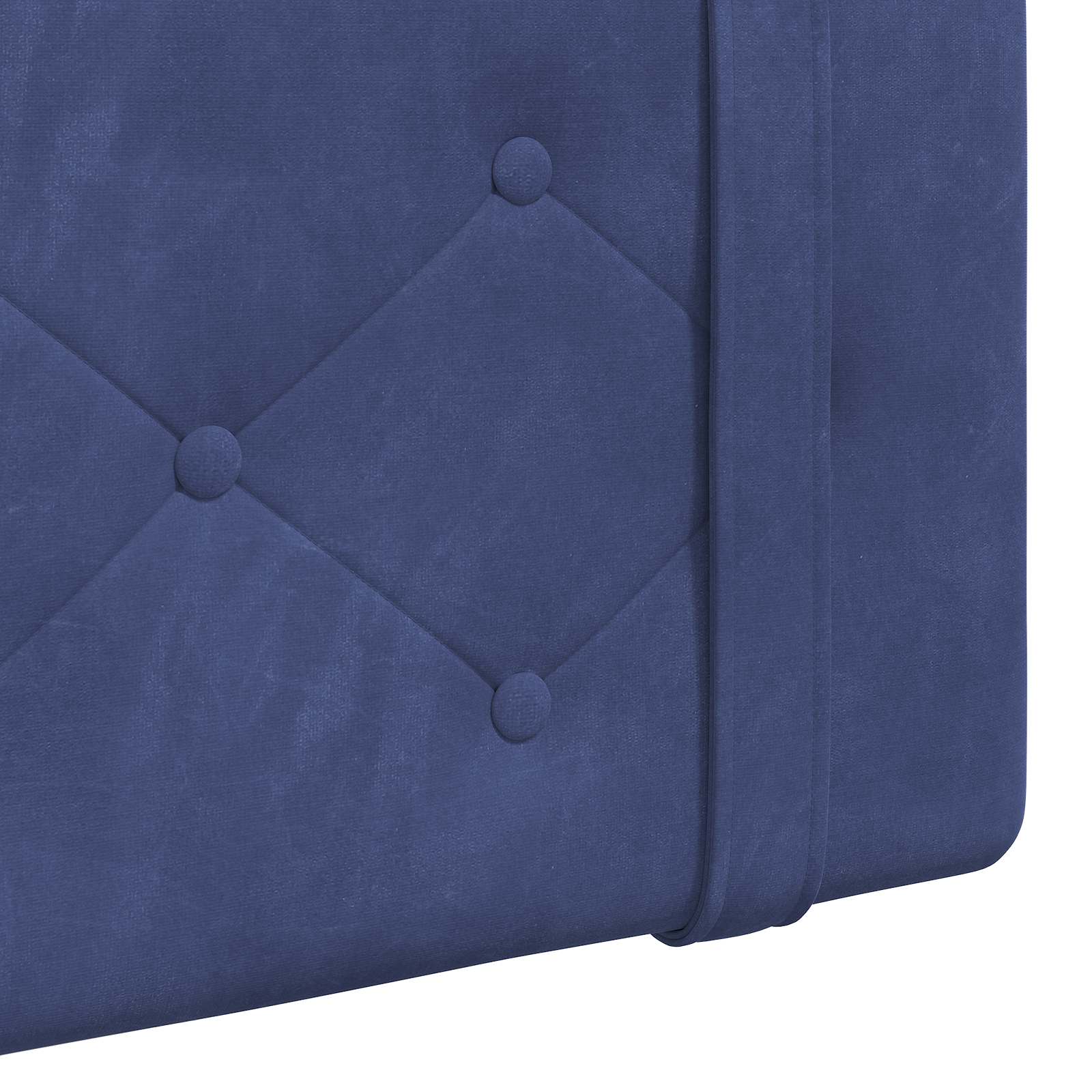 Testata appesa Blu Polizia 110 x 55 x 5 cm Velluto 42031622