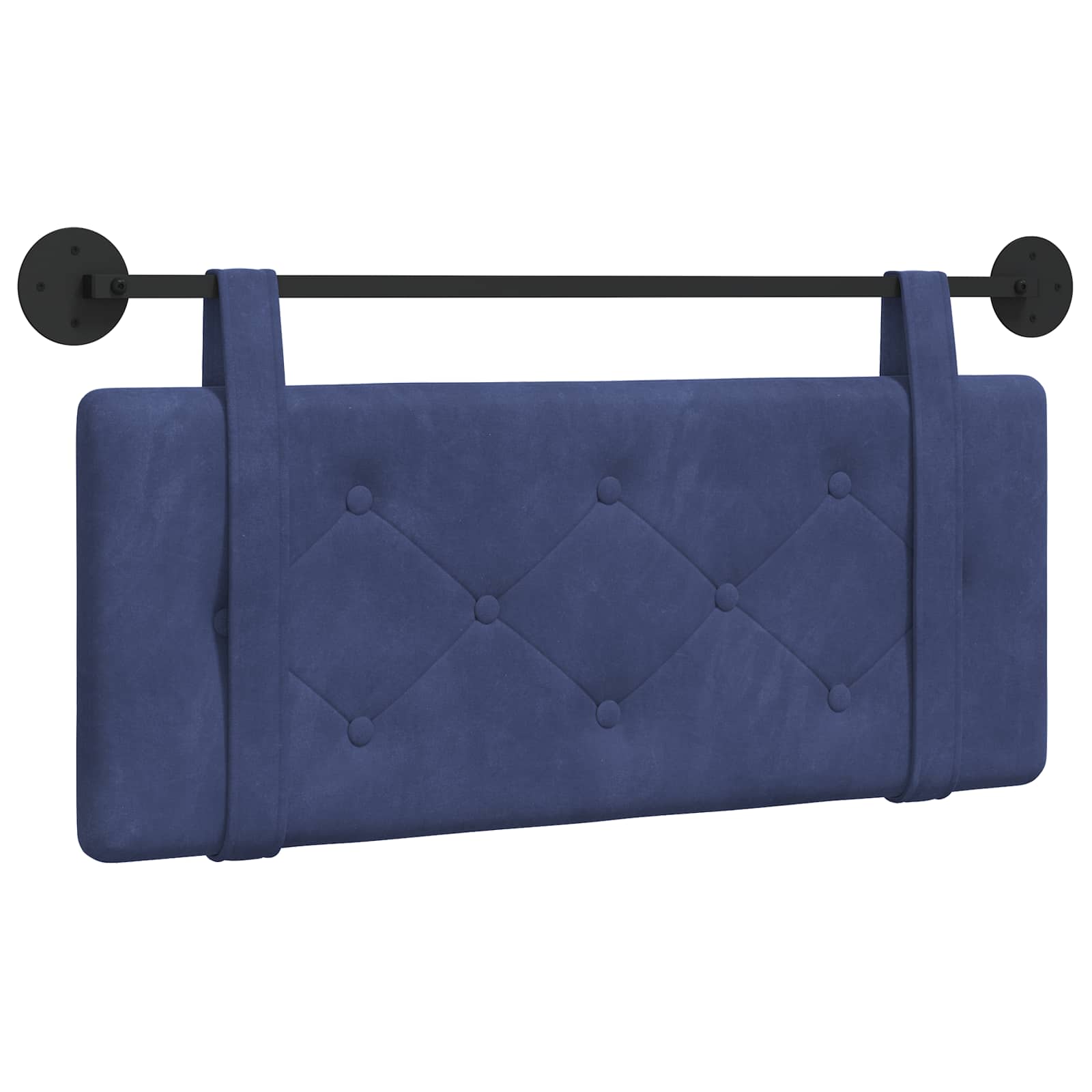 Testata appesa Blu Polizia 110 x 55 x 5 cm Velluto 42031622