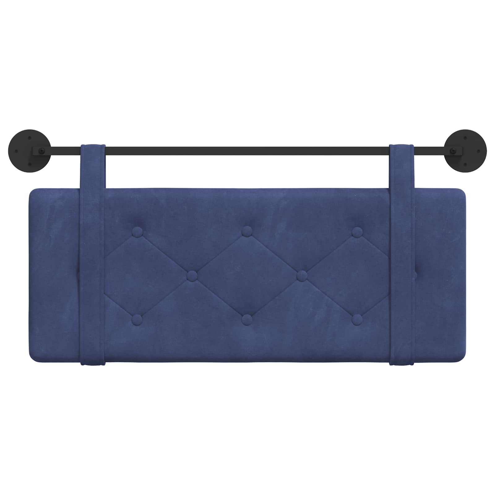 Testata appesa Blu Polizia 110 x 55 x 5 cm Velluto 42031622