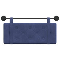 Testata appesa Blu Polizia 110 x 55 x 5 cm Velluto 42031622
