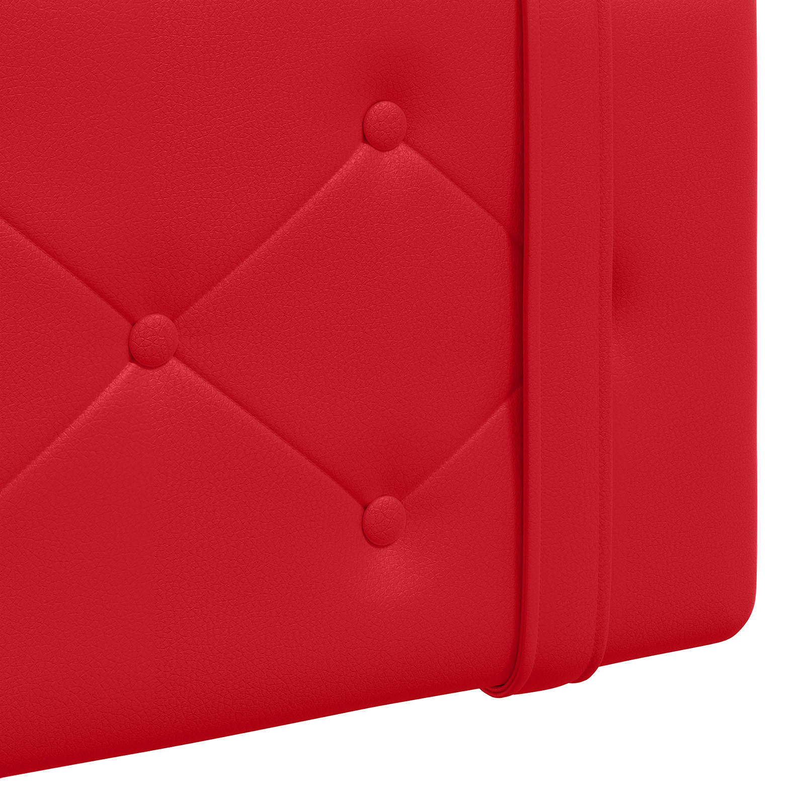 Testiera Montata a Muro Rosso 100 x 5 x 40 cm Compensato 42031628