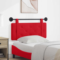 Testiera Montata a Muro Rosso 100 x 5 x 40 cm Compensato 42031628
