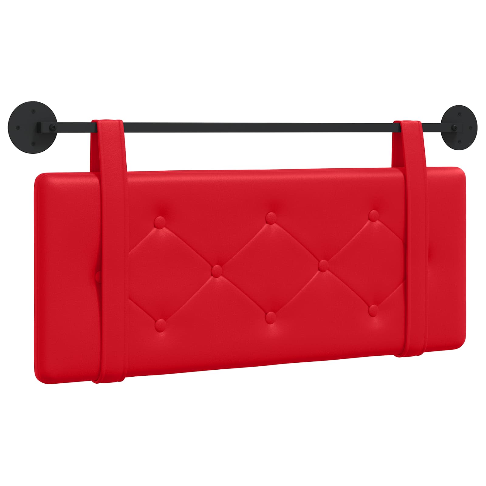 Testiera Montata a Muro Rosso 100 x 5 x 40 cm Compensato 42031628