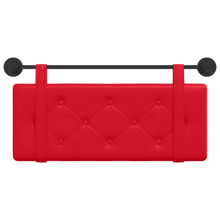 Testiera Montata a Muro Rosso 100 x 5 x 40 cm Compensato 42031628