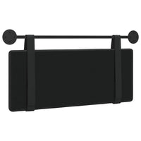 Testiera Montata a Muro Nero 100 x 5 x 40 cm Compensato 42031630