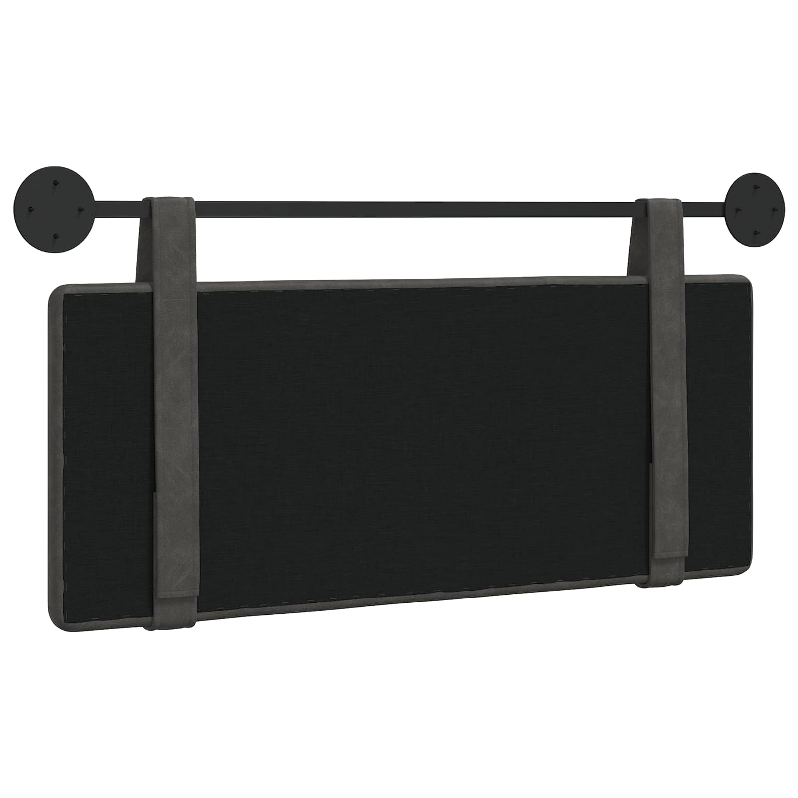 nero Montaggio a parete Nero 200 x 5 x 40 cm Compensato 42031632