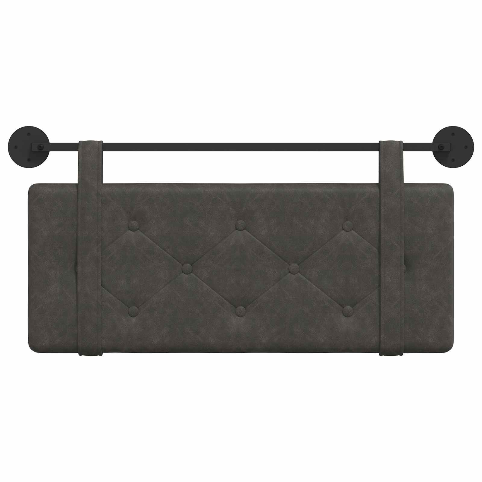 nero Montaggio a parete Nero 200 x 5 x 40 cm Compensato 42031632