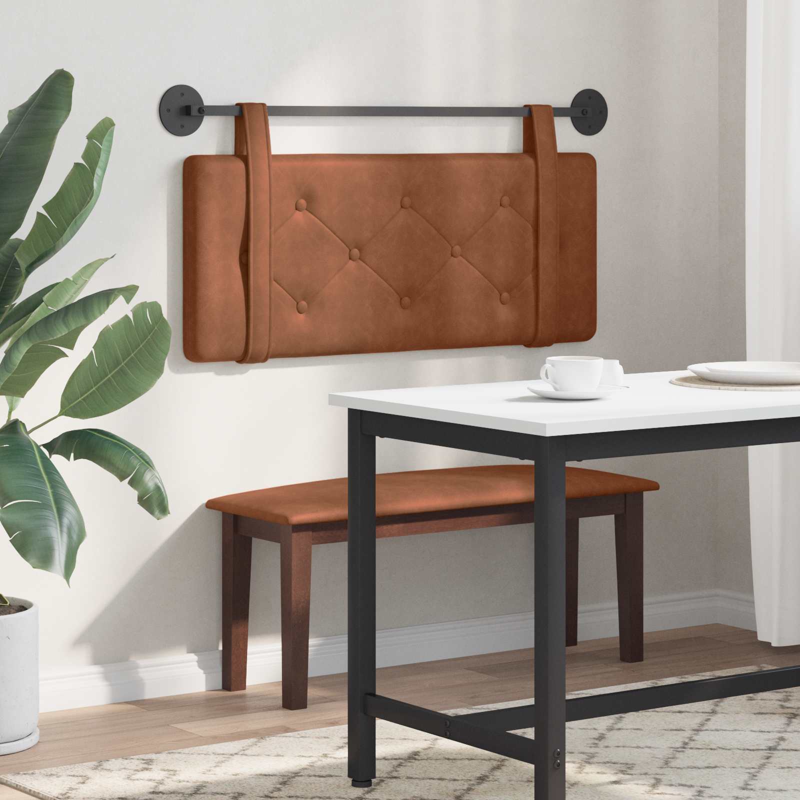 marrone Montaggio a parete Marrone 200 x 5 x 40 cm Compensato 42031633