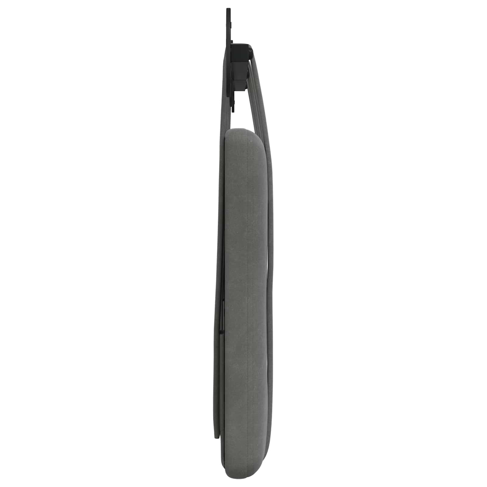 Testata appesa Grigio scuro 130 x 55 x 5 cm Velluto 42031637