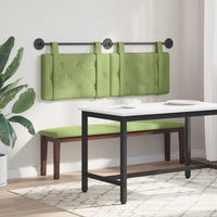 Testata appesa Verde chiaro 130 x 55 x 5 cm Velluto 42031639