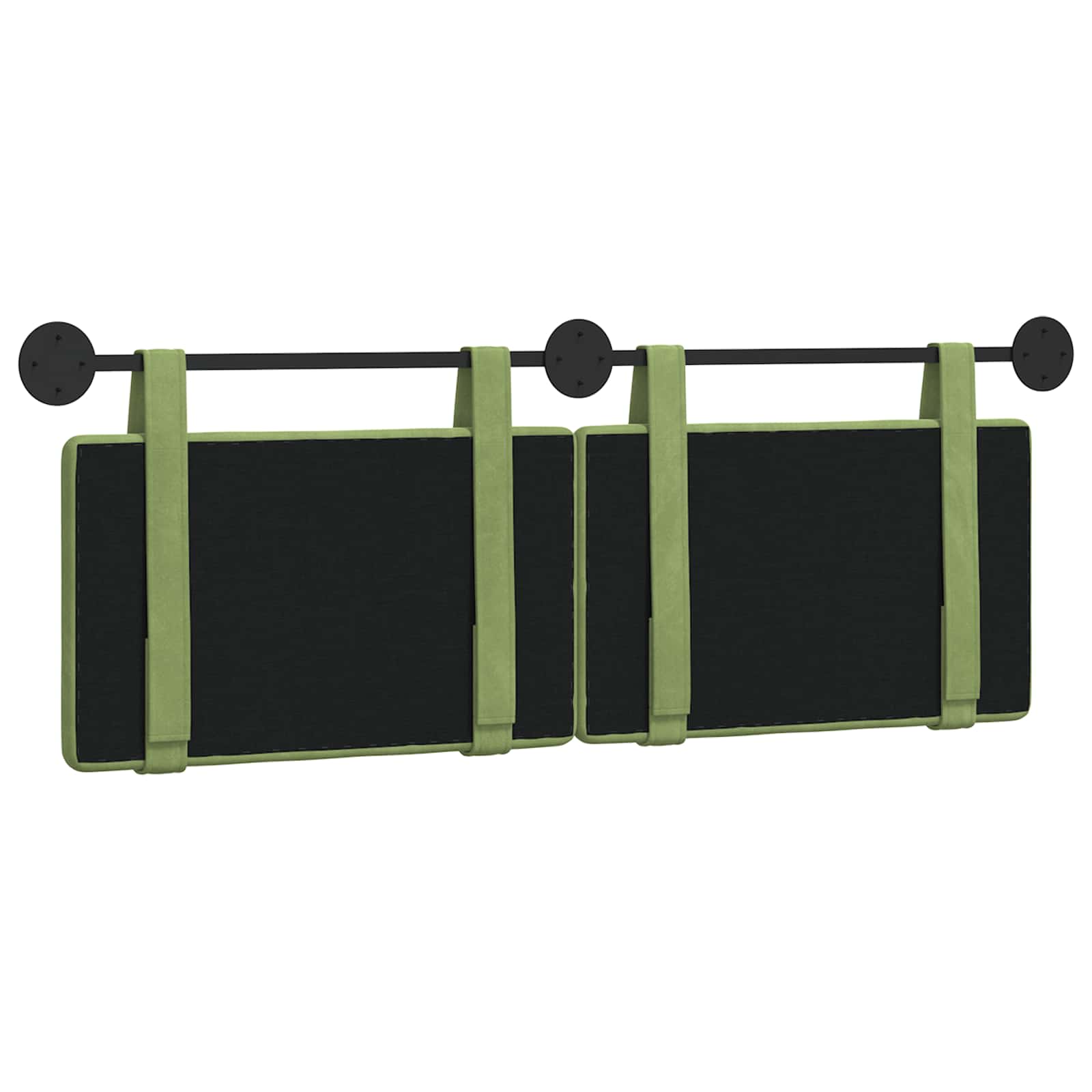 Testata appesa Verde chiaro 130 x 55 x 5 cm Velluto 42031639