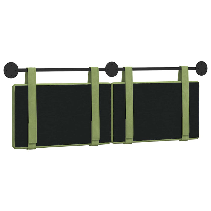 Testata appesa Verde chiaro 130 x 55 x 5 cm Velluto 42031639