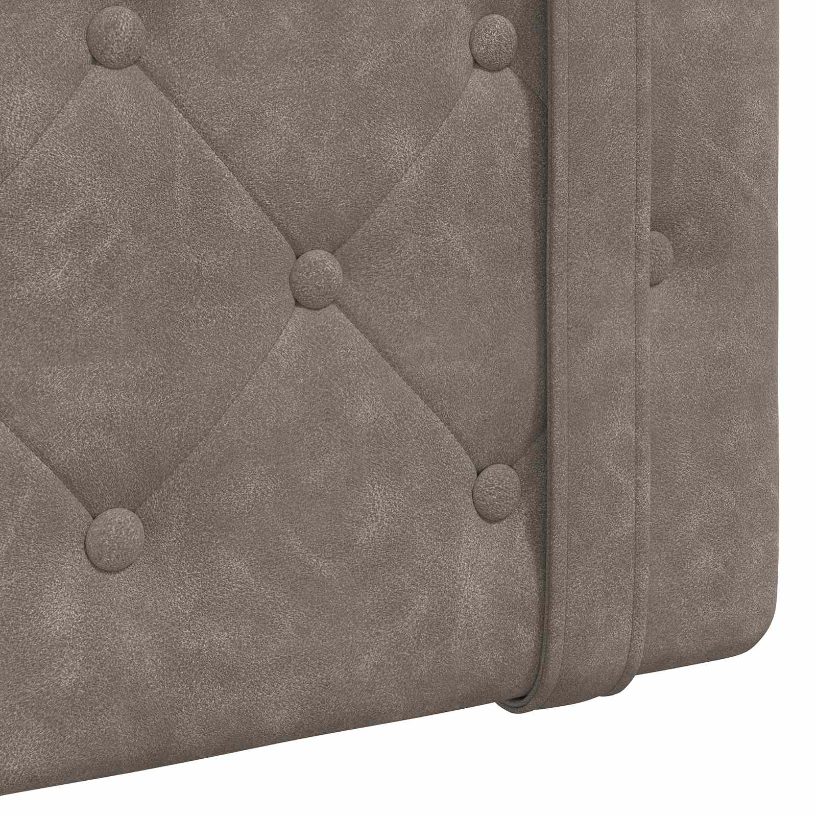 grigio con testiera 2 pcs Grigio 200 x 5 x 40 cm Compensato 42031661