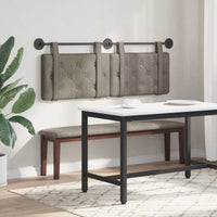 grigio con testiera 2 pcs Grigio 200 x 5 x 40 cm Compensato 42031661
