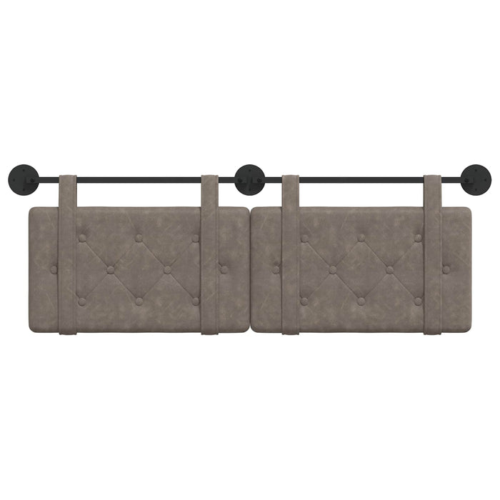 grigio con testiera 2 pcs Grigio 200 x 5 x 40 cm Compensato 42031661