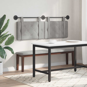 Testata appesa Grigio chiaro 150 x 55 x 5 cm Velluto 42031663