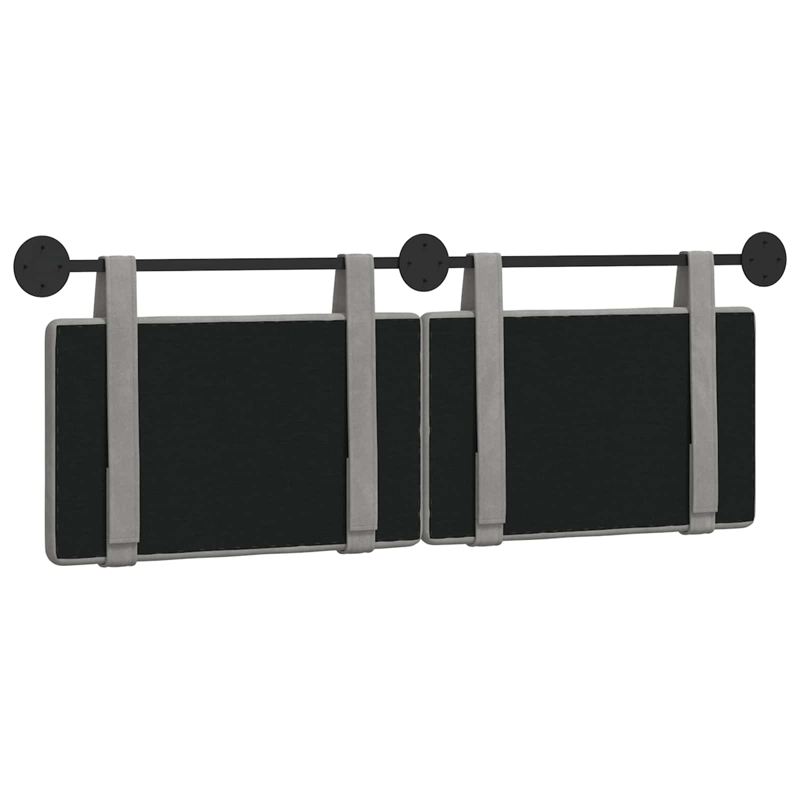 Testata appesa Grigio chiaro 150 x 55 x 5 cm Velluto 42031663