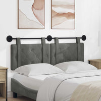Testata appesa Grigio scuro 150 x 55 x 5 cm Velluto 42031664