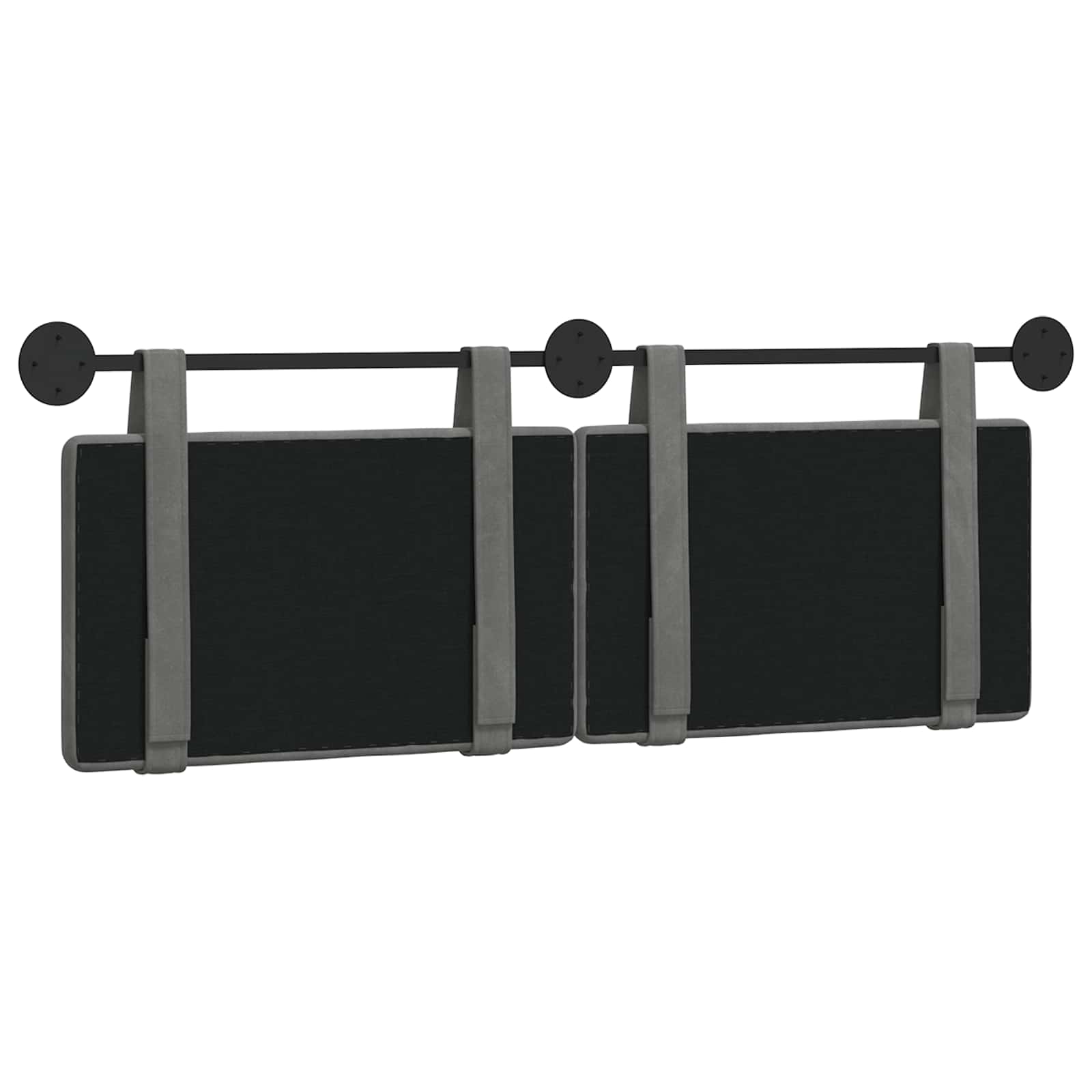 Testata appesa Grigio scuro 150 x 55 x 5 cm Velluto 42031664