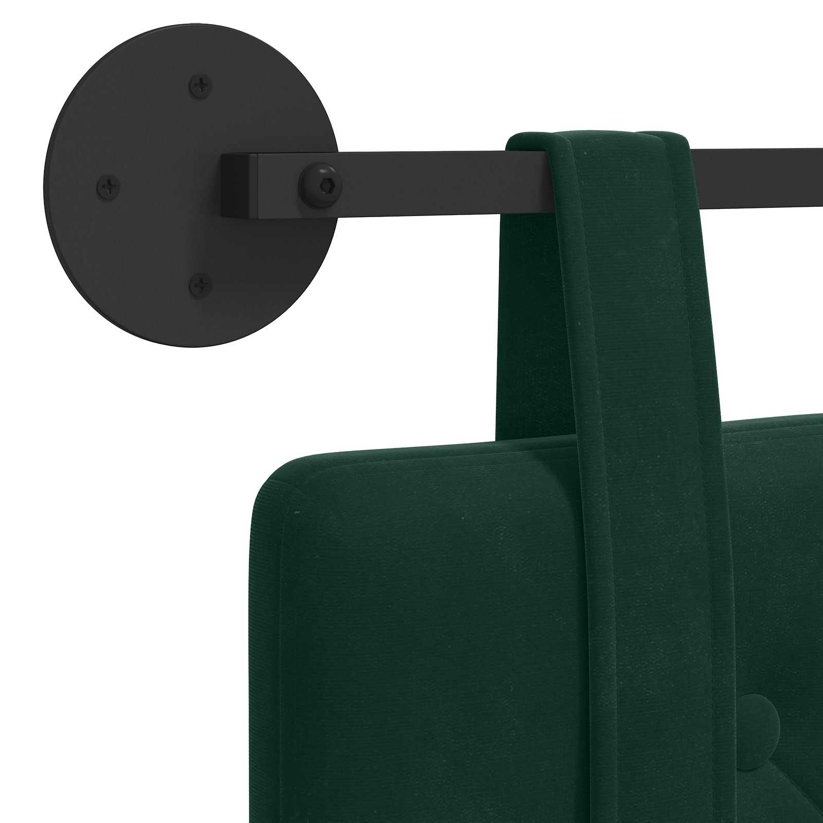 Testata appesa Verde Scuro 150 x 55 x 5 cm Velluto 42031665