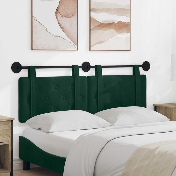 Testata appesa Verde Scuro 150 x 55 x 5 cm Velluto 42031665