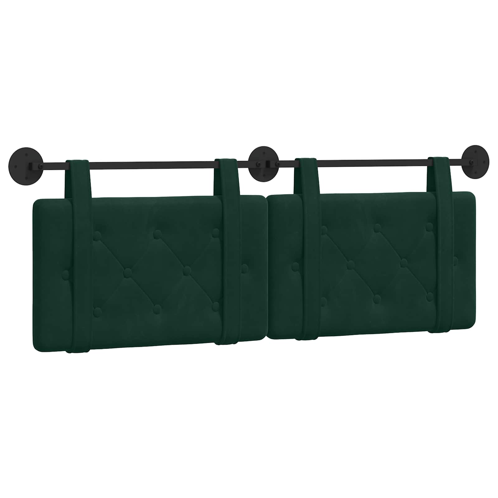 Testata appesa Verde Scuro 150 x 55 x 5 cm Velluto 42031665