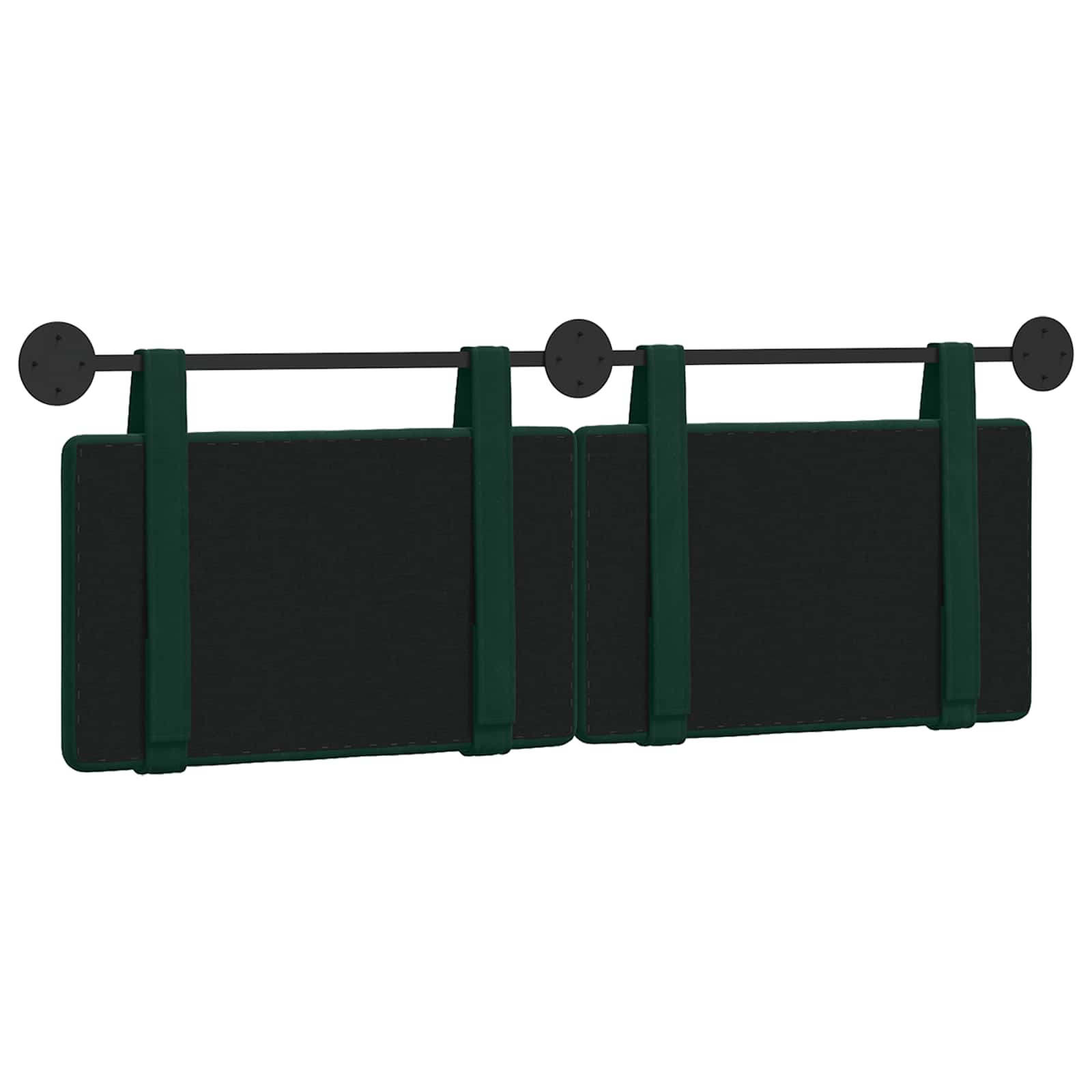 Testata appesa Verde Scuro 150 x 55 x 5 cm Velluto 42031665