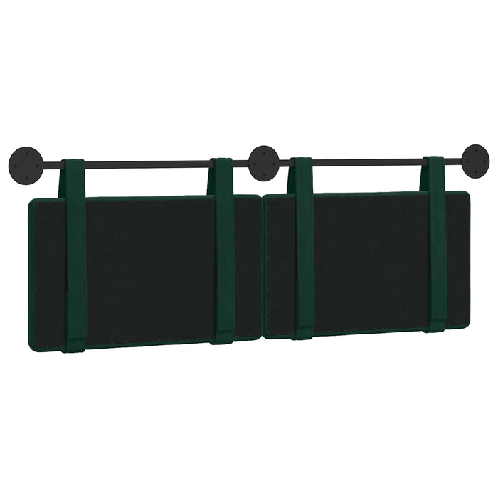 Testata appesa Verde Scuro 150 x 55 x 5 cm Velluto 42031665