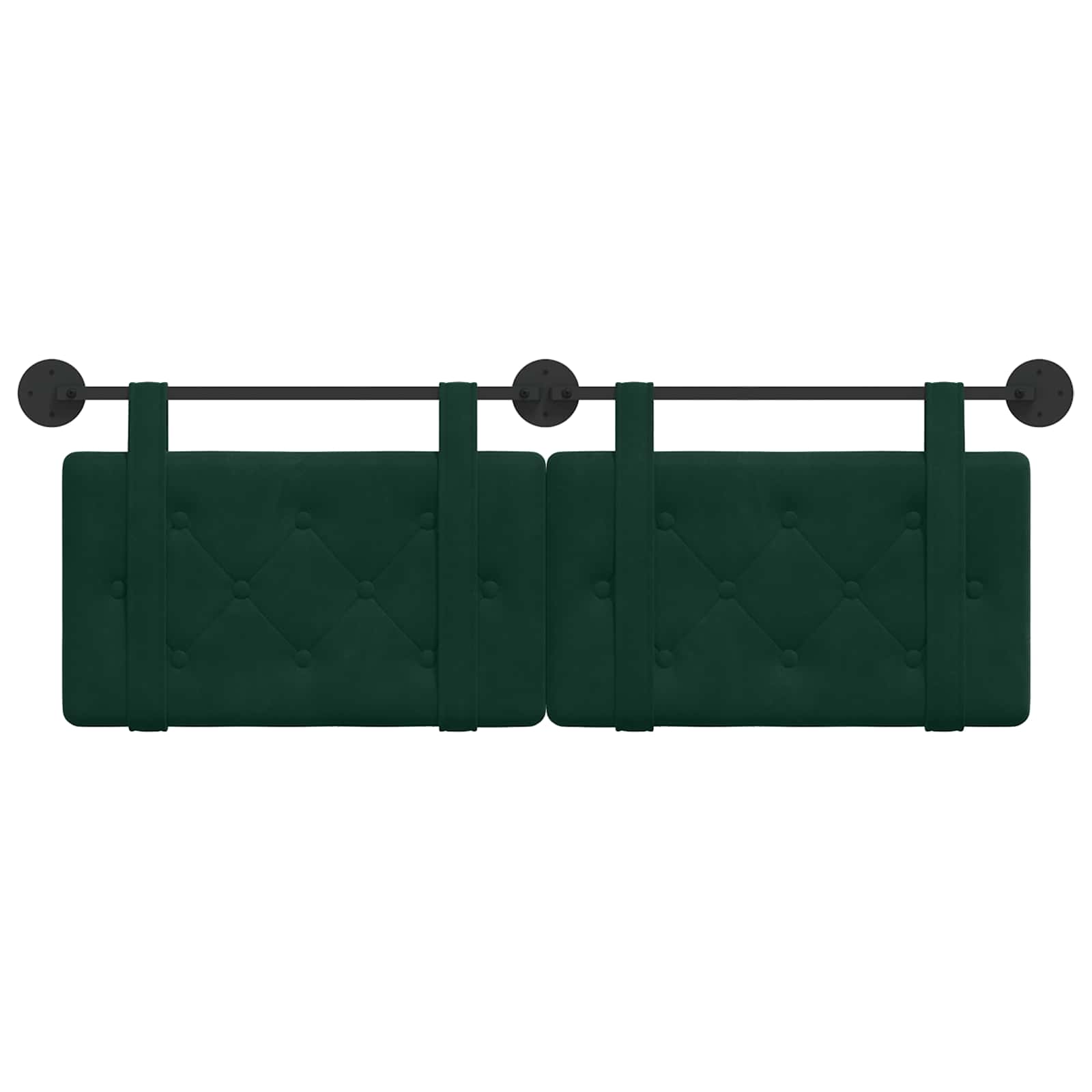 Testata appesa Verde Scuro 150 x 55 x 5 cm Velluto 42031665