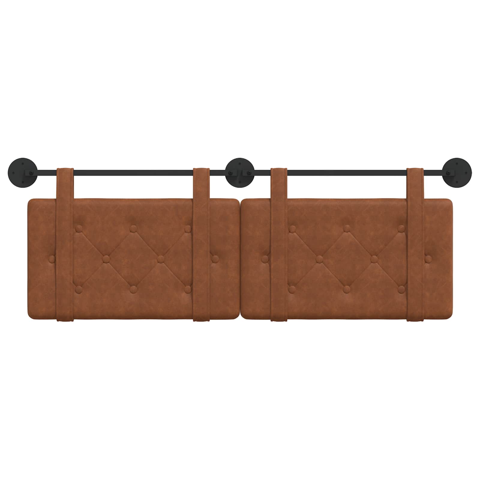 marrone con testiera 2 pcs Marrone 200 x 5 x 40 cm Compensato 42031687
