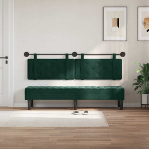 Testata appesa Verde Scuro 190 x 55 x 5 cm Velluto 42031719