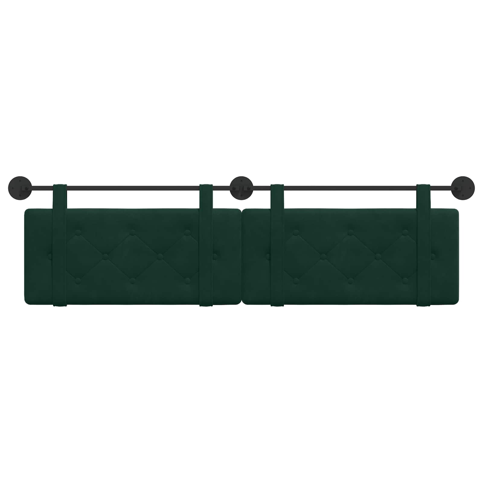 Testata appesa Verde Scuro 190 x 55 x 5 cm Velluto 42031719