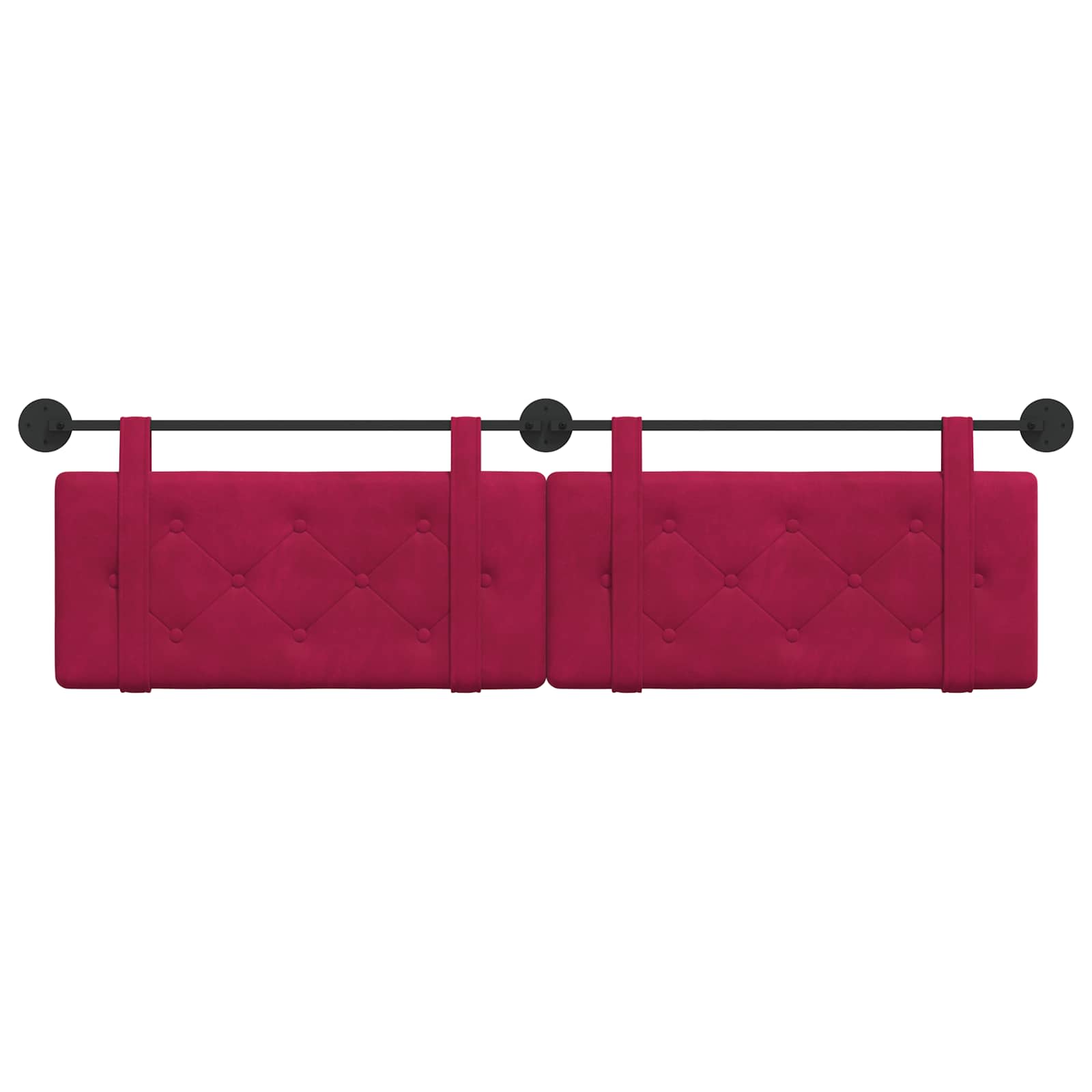 Testata appesa Rosso Vino 190 x 55 x 5 cm Velluto 42031722