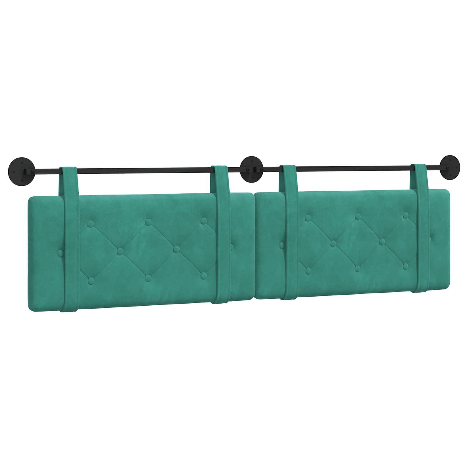 Testata appesa Turchese 190 x 55 x 5 cm Velluto 42031728