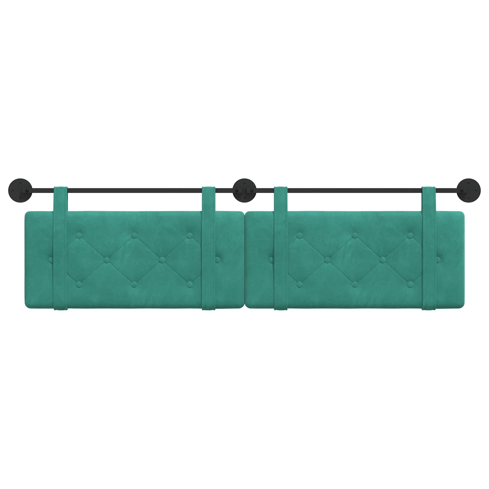 Testata appesa Turchese 190 x 55 x 5 cm Velluto 42031728