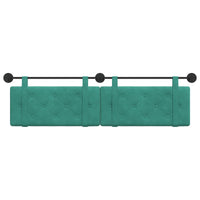 Testata appesa Turchese 190 x 55 x 5 cm Velluto 42031728