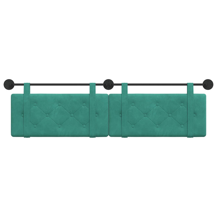 Testata appesa Turchese 190 x 55 x 5 cm Velluto 42031728