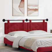 Testiera Montata a Muro 2 pcs Rosso Vino 180 x 5 x 40 cm 42031735